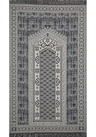 Resim My Evilla Seccade Hafif Katlanabilir Yıkanabilir Namazlık Şık Motifli Çeyizlik Ve Hediyelik Mavi Antrasit Mavi - Antrasit 