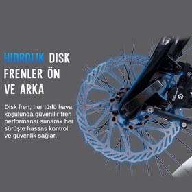 Resim AsVIVA B13 Katlanabilir Elektrikli Bisiklet 36V Samsung Batarya – 20” Jant, Gri 