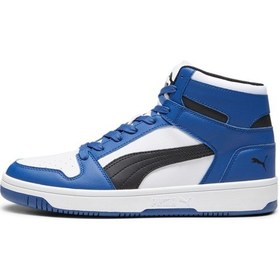 Resim Puma Rebound Layup Ayakkabı 369573 36 Beyaz - Mavi 
