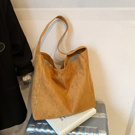 Resim Kadın Vintage Tote Çanta - Manyetik Kapanışlı Geniş Kapasiteli Hafif Çanta, Kadınlar için Şık Günlük & Resmi El Çantası, Kahve Kahverengi/, Dayanıklı Polyester Çanta İş, Seyahat, Partiler, Günlük Geziler, Parti Aksesuarı, Zarif Tasarım 