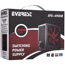 Resim EVEREST EPS-4900B, 350W Peak, 12cm Fan, ATX, Power Supply (PSU) 