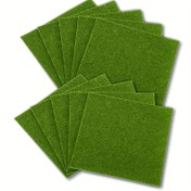 Resim Lush tarafından 6/12 adet Miniatur Yapay Çim Matları - 5.9x5.9" Sentetik Çim ile 10mm Bıçaklar Peri Bahçeleri, Oyuncak Evleri, DIY Projeleri ve Parti Süslemeleri, Bahçe Süslemeleri için | Gerçekçi Çim Matları | Dayanıklı Sentetik Çim 