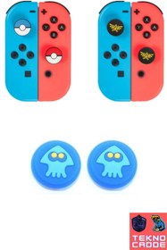 Resim beboncool Nintendo Switch/Switch OLED/Switch Lite Analog Koruyucu Silikon Pad 