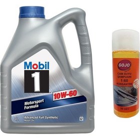 Resim Mobil 1 10W-60 Motor Yağı 4 L + Gojo Yazlık Camsuyu 