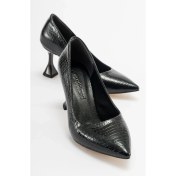 Resim Ccway Kadın Stiletto SİYAH KROKO 