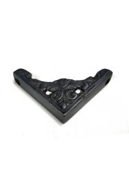 Resim HERŞEYBURDAMODA Antika Tarz Dekoratif Pirinç Köşe Süsü - 58X58 Mm, Oksit 