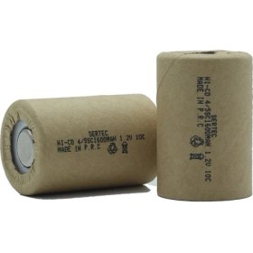 Resim İlk El Grup 1.2V Ni-Cd 4/5 Sc 1500 Mah Kağıt Şarjlı Pil 10C (Başsız/flat Head) Iegtgrs-34 