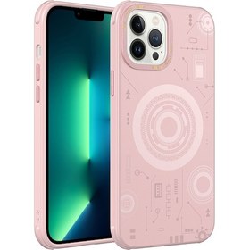 Resim İphone 12 Pro Max Uyumlu Zore Wireless Şarj Özellikli Desenli Hot Kılıf-rose Gold Rose Gold 