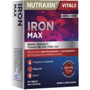 Resim NUTRAXIN Iron Max 17 mg 30 Tablet 