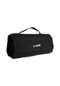 Resim Multi Kalem Kutusu 4 Şeffaf Fermuarlı Bölüm Roll Case Siyah Siyah 