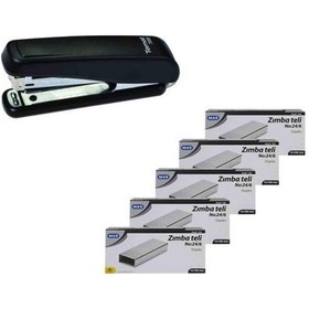 Resim Temat Zımba Makinesi 24/6 Siyah 7000 + 5 Adet Tel 