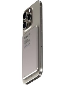 Resim ÇELİKWORK Quo Pro Aır 5000 mAh Ultra Ince Kablosuz 15W Hızlı Şarj LED Tepe-C Girişli Wireless Powerbank 