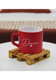 Resim Bk Gift Kişiye Özel İsimli Kırmızı Renkli Middle Çay & Kahve Fincanı-1, Arkadaşa Hediye, Sevgiliye Hediye, Doğum Günü Hediyesi Kobitmeyencom32482 Bk G 