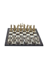 Resim Gifthome Metal Satranç Takımı - Seti Battal yunan parlak Kat.m 