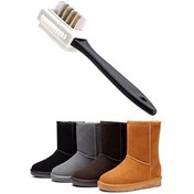 Resim Ckspor Çift Taraflı Pratik Taşınabilir Süet Nubuk Deri Çizme, Bot ve Ayakkabı Temizleme Bakım Fırçası CKS-01 