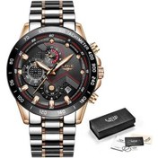 Resim Novahub Lıge 2020 Yeni Moda Erkek Saatler Paslanmaz Çelik Üst Marka Lüks Spor Kronograf Quartz Saat Erkekler Relogio Masculino Rose Gold Rose Gold 