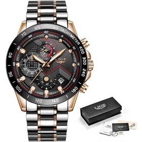 Resim Novahub Lıge 2020 Yeni Moda Erkek Saatler Paslanmaz Çelik Üst Marka Lüks Spor Kronograf Quartz Saat Erkekler Relogio Masculino Rose Gold Rose Gold 