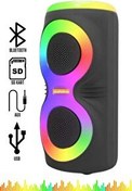 Resim Platoon PL-4626 BT/SD/USB/AUX Işıklı Taşınabilir Led Işıklı RGB Bluetooth Speaker (MS-3637BT) 