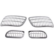 Resim pozantiaksesuardunyasi MERCEDES ACTROS MP3 PLASTİK KROM KAPLAMA FAR TELİ 4 PARÇA TIR AKSESUARLARI 