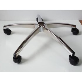 Resim Kamusalmarket Oyuncu Koltuğu Krom Yıldız Ayağı Krom Pistonlu Çap 70 Cm 