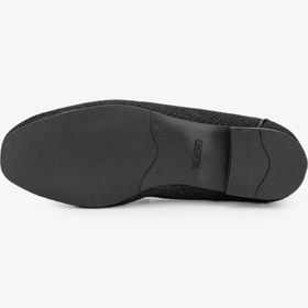 Resim Valmenti Topy Kadın Siyah/Siyah Deri & Tekstil Loafer Ayakkabı 