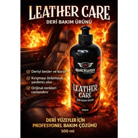 Resim Quickwax Deri Besleyici 500ML(MİKROFİBER Uygulama Bezi Hediyeli) 