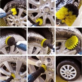 Resim Soft Oto Matkap Ucuna Takılan 3; Lü Fırça Temizlik Seti 