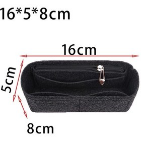 Resim Dolıty Çanta Organizatör Ekleme Konteyner 16cmx5cmx8cm Siyah 