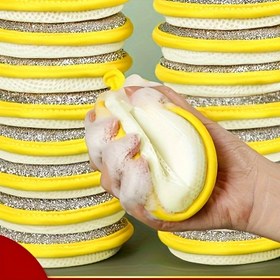 Resim 12/20 Mutfak Sünger Seti - Çift Taraflı Olmayan Çizik Sünger Pedleri, Tüm Amaçlar İçin Temel Temizlik, Yeniden Kullanılabilir ve Yıkanabilir Bulaşık Fırçaları - Mutfak Temizlik Aksesuarları 