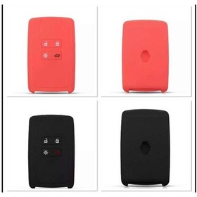 Resim 2 Adet Clio 5 Megane 4 Kadjar Silikon Anahtar Kılıfı Siyah Ve Kır 