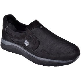 Resim Forelli Comfort Üzeri File Erkek Spor Ayakkabı For-46005 Siyah-siyah Siyah 