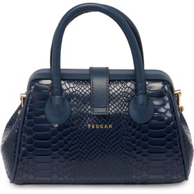 Resim Lacivert Deri Kadın El Çantası - S25Y1BC80442-D6J 