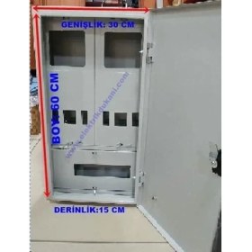 Resim Mert Pano Mert 1052 S.Ü. 2 Monofaze Sayaçlı Otomatlı Pano 8W 