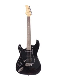 Resim Angel Aeg111lh-bk Solak Elektro Gitar Siyah Sol El Kullanımı İçin Özel Strat Model 