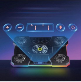 Resim Miaxtreme Dokunmatik Lcd Ekranlı Güçlü 2.400rpm Fanlı 14-19'' Tüm Modellerle Uyumlu Notebook Soğutucu Stand 