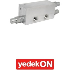 Resim 3/4” BSP İçten (8:1) Pilot Uyarılı Hızlı Boşaltmalı Yük Tutma Valfi -Çiftli- (Açık Merkez) 