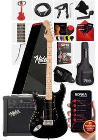 Resim Midex Rph-31bk-25amp Solak Elektro Gitar 25w Amfili Full Set 