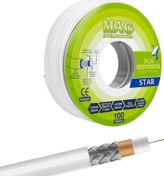 Resim MAG STAR RG6/U4 48 TEL ANTEN KABLOSU (100 METRE) Powermaster