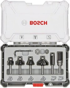 Resim Bosch Freze Seti 6 Parça Karışık 6 mm 