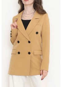 Resim Blazer Ceket Sütlükahve - 80027.683. Çok Renkli 