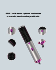 Resim AyrStore Sıcak Hava Fırçası - Saç Kurutma Düzleştirme Ve Şekillendirme 