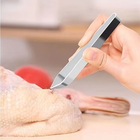Resim 1 adet Paslanmaz Çelik Balık Kemik Pense, Izgara, Deniz Ürünleri Çıkarma Maşaları, Barbekü Araçları, Salata. 