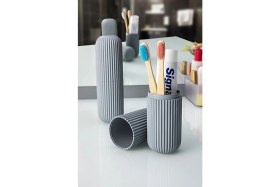 Resim Valiz Düzenleyici, Valiz Içi Diş Macun Fırça Saklama ve Taşıma Kabı Diş Fırçalık, 19 x 6 cm 
