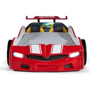 Resim Kırmızı Arabalı Yatak Spx Işıklı Full Plastik 