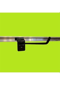 Resim 20 Adet 15 cm Kanallı Pano Kancası Raf Askısı Siyah 