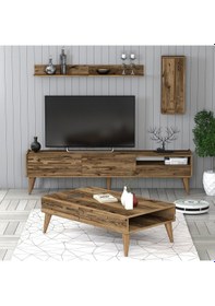 Resim Variant Valensiya Tv Ünitesi Ve Orta Sehpa Takımı - Ceviz / Ceviz 
