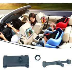 Resim 5DM Oto Koltuk Arkası Telefon Tablet Tutucu Ayarlanabilir 360 Derece Dönebilen Pratik Stand 