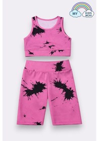 Resim My Kids Wear Kız Çocuk Çok Amaçlı Desenli Mayo & Spor Takımı 12433 Beyaz - Yeşil 