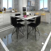 Resim Knsz masa sandalye takımı hem75mazlum byzsyh 080*080 sm 4 sandalye syhsyh sırt minderli 