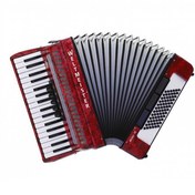 Resim Wm-01011164 Akordeon Weltmeister Achat 34/72/Iıı/5/3 Kırmızı Weltmeister